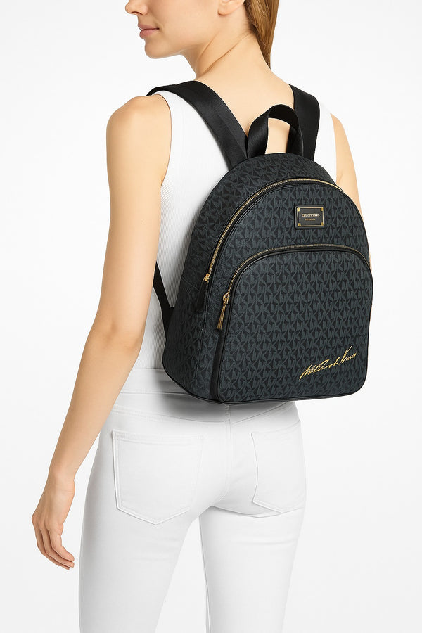 MICHAEL KORS SIGNATURE LOGO LEATHER SMALL BACKPACK